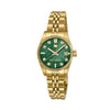 Guy Laroche Rose Quartz Green Dial Gold Tone Watch For Women GLWLG0001903