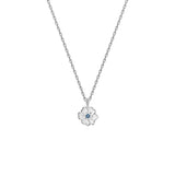 Juvenis Flower Design Pendant JLJ-CG21P0407S-BLU-SS-PND - Image 9