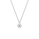 Juvenis Flower Design Pendant JLJ-CG21P0407S-BLU-SS-PND - Image 4
