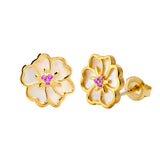 Juvenis Flower Earrings JLJ-CG21E0408S-BLU-SS-ER - Image 11