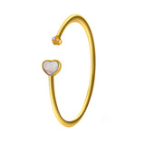 Lencia Heart Pearl Bracelet LLJ-BGC242