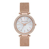 Michael Kors Darci Three-Hand Rose Gold Crystal Watch