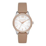 Michael Kors Layton Three-Hand Rose Gold-Tone Stainless Steel Watch