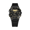 Police Batman Crusader Set Black Gold Chronograph Silicone Mens Watch PEWGQ0089902 SET
