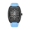 Police Black Dial Orange Silicone Strap Mens Watch PEWJQ0004504