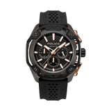 Police Centurian Black Dial Silicone Strap Mens Watch PEWGQ0093201