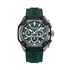 Police Centurian Green Charcoal Dial Green Silicone Strap Mens Watch PEWGQ0093202