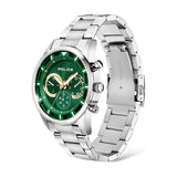 Police Chronograph Green Dial Stainless Steel Bracelet Mens Watch PEWJK2014301M - Image 2