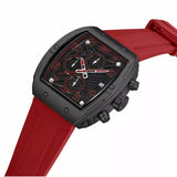 Police Coswig Chronograph Black Dial Red Silicone Strap Mens Watch PEWGO0063105 - Image 2