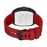 Police Coswig Chronograph Black Dial Red Silicone Strap Mens Watch PEWGO0063105 - Image 3