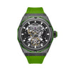 Police Dayton Black Dial Green Rubber Strap Mens Watch PEWGR0082303