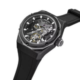 Police Dayton Skeleton Automatic Black Silicone Strap Mens Watch PEWGR0082301 - Image 2