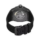 Police Dayton Skeleton Automatic Black Silicone Strap Mens Watch PEWGR0082301 - Image 3