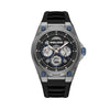 Police Dominion Black Dial Blue Silicone Strap Mens Watch PEWGQ0093803