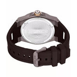 Police Dominion Black Dial Brown Silicone Strap Mens Watch PEWGQ0093801 - Image 3