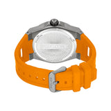 Police Dominion Black Gunmetal Dial Orange Silicone Strap Mens Watch PEWGQ0093802 - Image 3