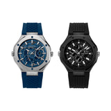 Police Dual Black and Navy Silicone Men Watch - PEWGQ0081903