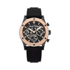 Police Knotty Skeleton Black Silicone Men Watch - PEWJQ0006405