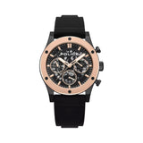 Police Knotty Skeleton Black Silicone Men Watch - PEWJQ0006405