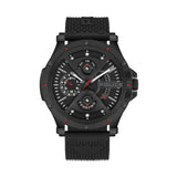 Police Mist Multifunction Black Dial Black Silicone Strap Mens Watch PLPEWJQ2110551