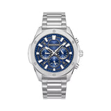 Police Moonstrike Rebel Navy Blue Dial Stainless Steel Mens Watch PEWGK0093102