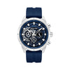 Police Neist Chronograph Blue Dial Silicone Strap Mens Watch PEWGQ0092702