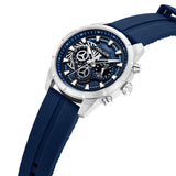 Police Neist Chronograph Blue Dial Silicone Strap Mens Watch PEWGQ0092702 - Image 2