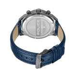 Police Reactor Blue Dial Leather Strap Mens Watch PEWGF0039202M - Image 3