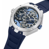 Police Scepter Open Heart Dual Time Blue Silicone Strap Mens Watch PEWGM0081703 - Image 2
