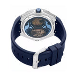 Police Scepter Open Heart Dual Time Blue Silicone Strap Mens Watch PEWGM0081703 - Image 3
