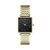 Rosefield Boxy Black Gold Women Watch QBSG-Q017
