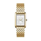 Rosefield Heirloom White Dial Steel Gold Women Watch HWGSG-H01