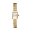 Rosefield Mini Octagon White Sunray Gold Watch MWGMG-M01