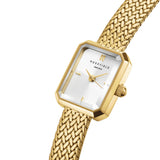 Rosefield Mini Octagon White Sunray Gold Watch MWGMG-M01 - Image 2