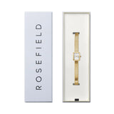 Rosefield Mini Octagon White Sunray Gold Watch MWGMG-M01 - Image 3