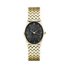 Rosefield Oval Black Gold Women Watch OBGSG-OV14