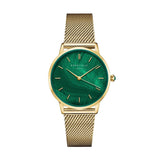 Rosefield Pearl Edit Emerald Mesh Women Watch PEGMG-R10
