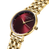 Rosefield Small Edit Burgundy Dial Bi-Color Women Watch - SEGSG-SE01 - Image 2