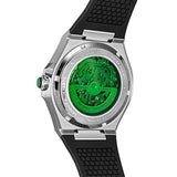 Sandoz Chanet Automatic Translucent Black Dial Rubber Strap Watch For Men SZWGR0000815 - Image 3