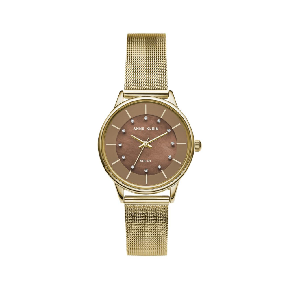 Picture of Anne Klein Women's Brown Dial Gold Stainless Steel Watch AK3722TMGB