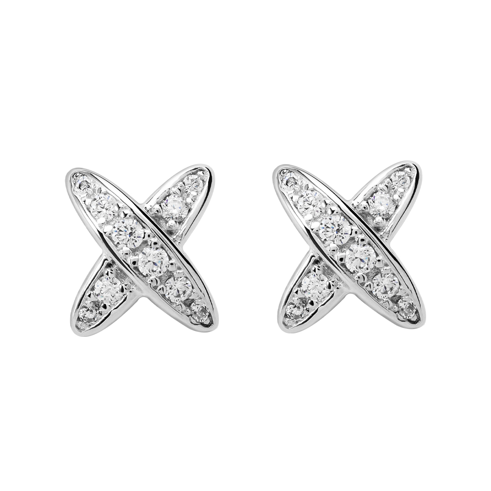 Picture of Juvenis Cross Earrings JLJ-AS21E1008S-SS-ER