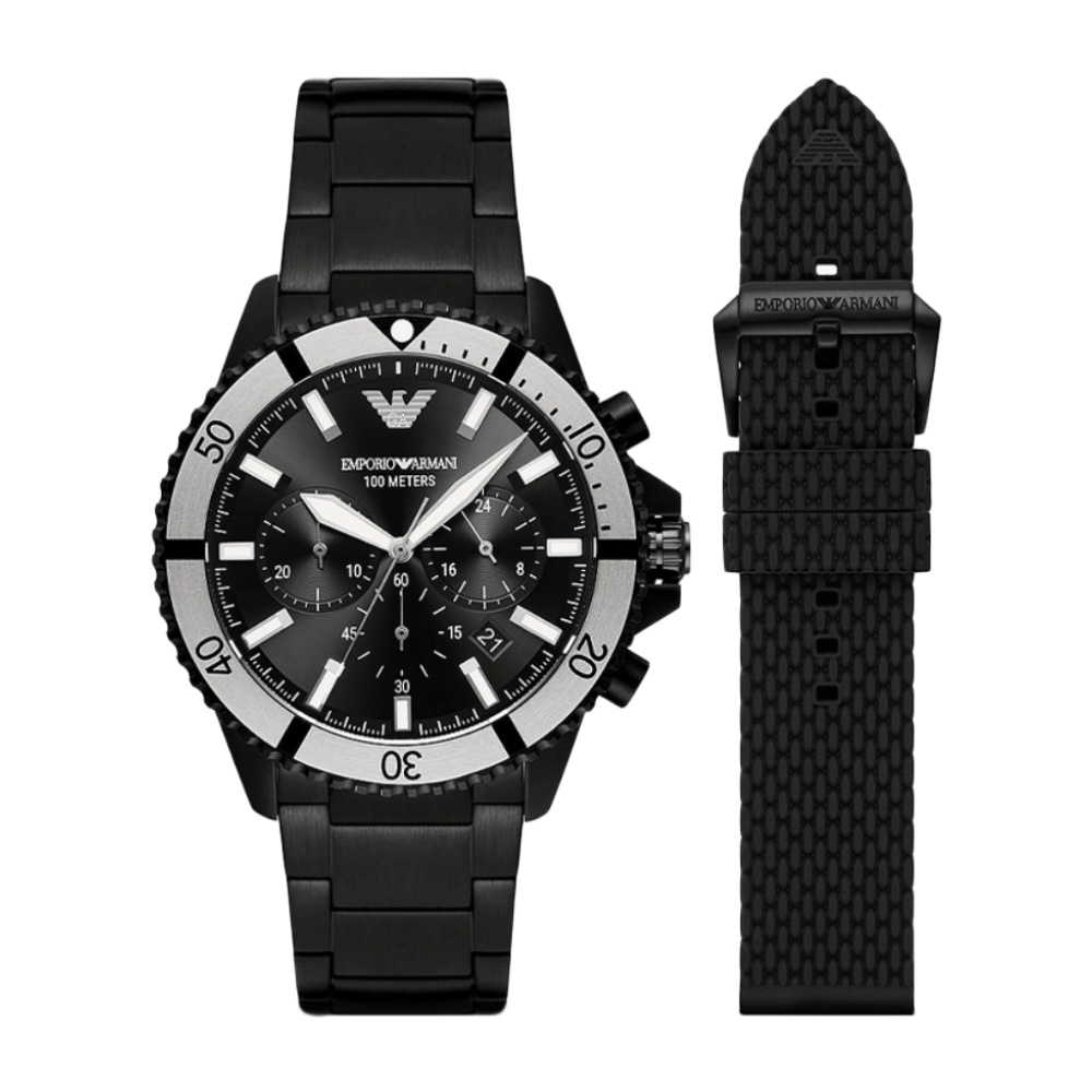Picture of Emporio Armani Chronograph Watch and Interchangeable Strap Set AR80050