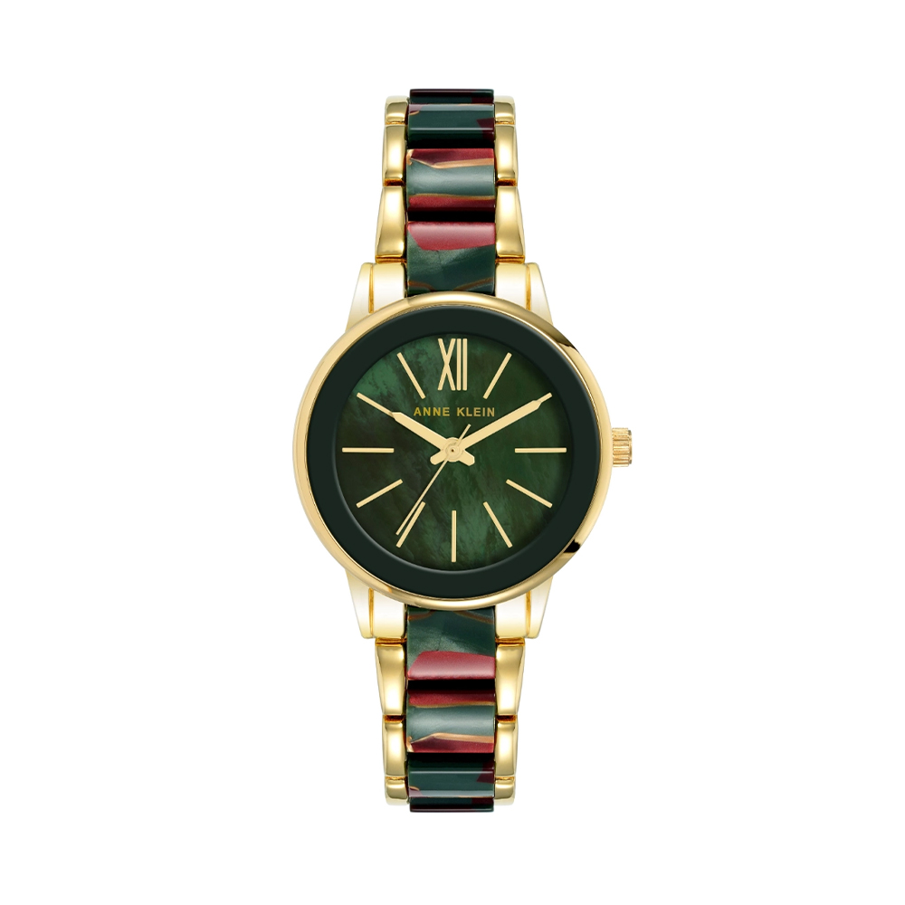 Picture of Anne Klein Women Analog Acrylic Dark Green Watch AK3878GMGN