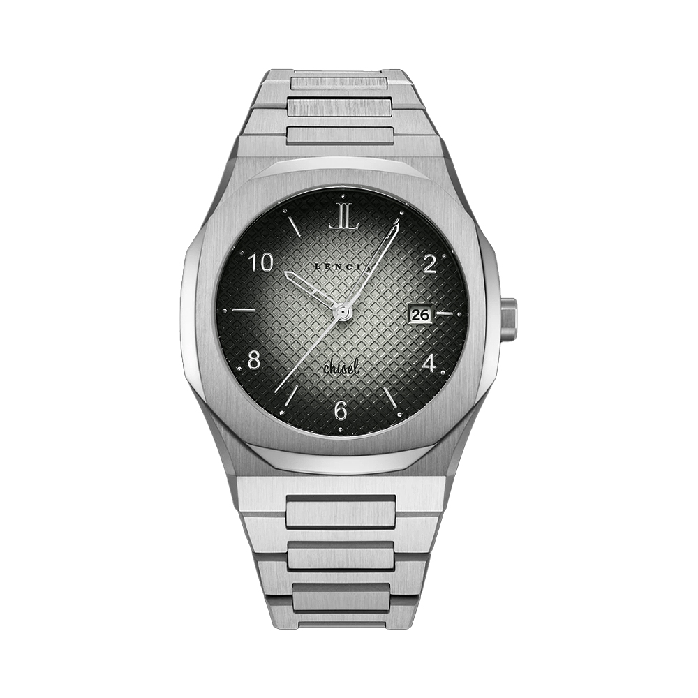 Picture of Chisel Monochrome Steel Watch by Lencia LC1015G