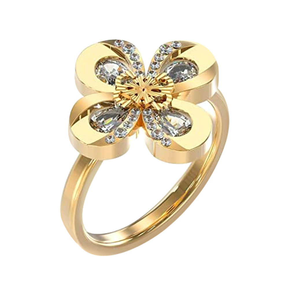 Picture of Guess Amazing Blossom Ring JUBR03061JWYG54