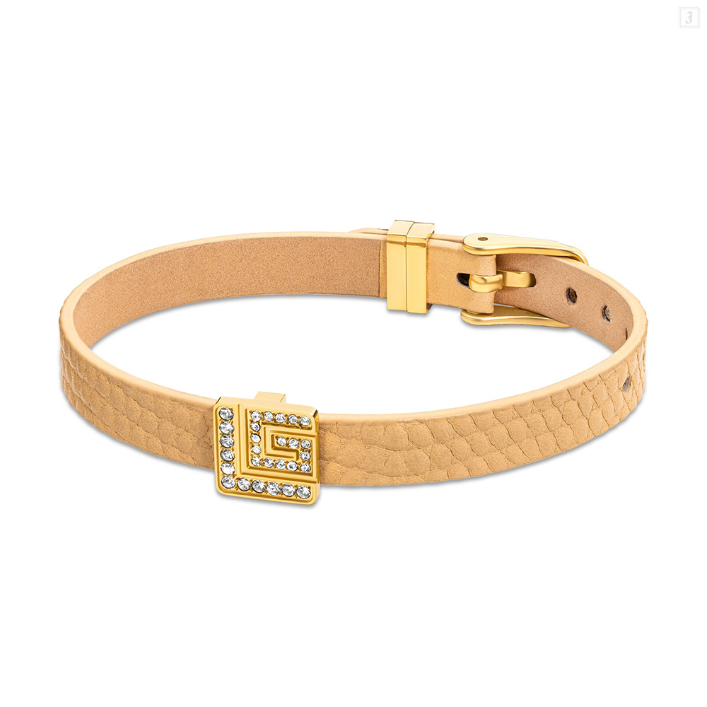 Picture of Guy Laroche Elise Women Beige Leather Bracelet GLJLB0001509