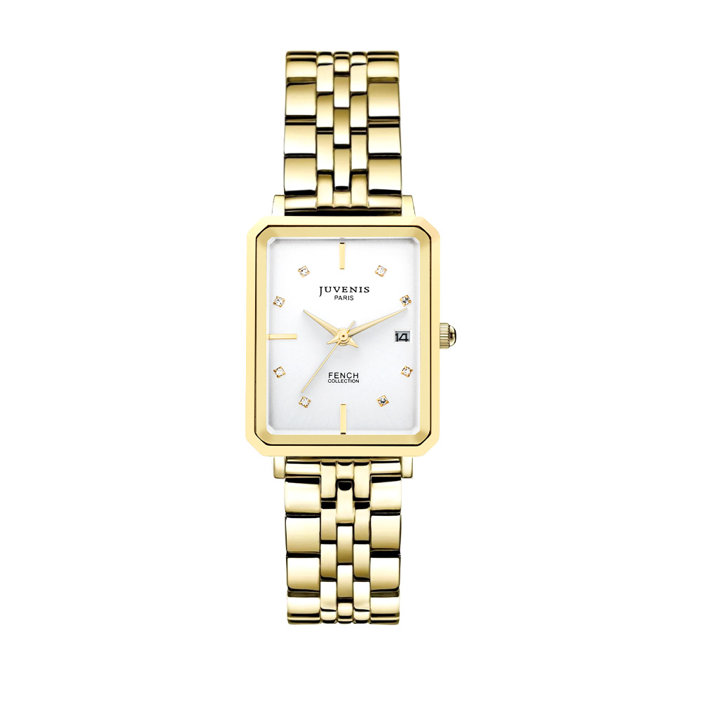 Picture of Juvenis Fench Celestia Gold Square Watch JVB0067H1