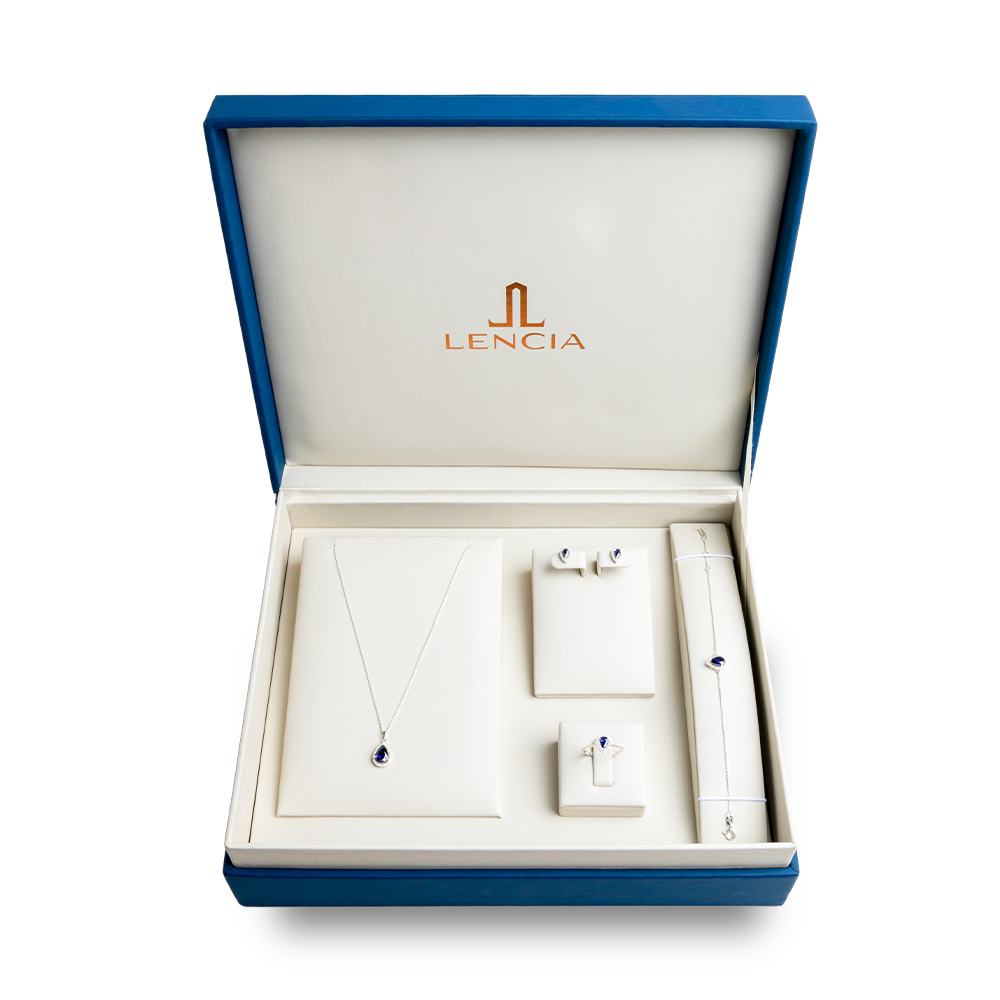 Picture of Lencia Serene Blue Jewelry Box Set