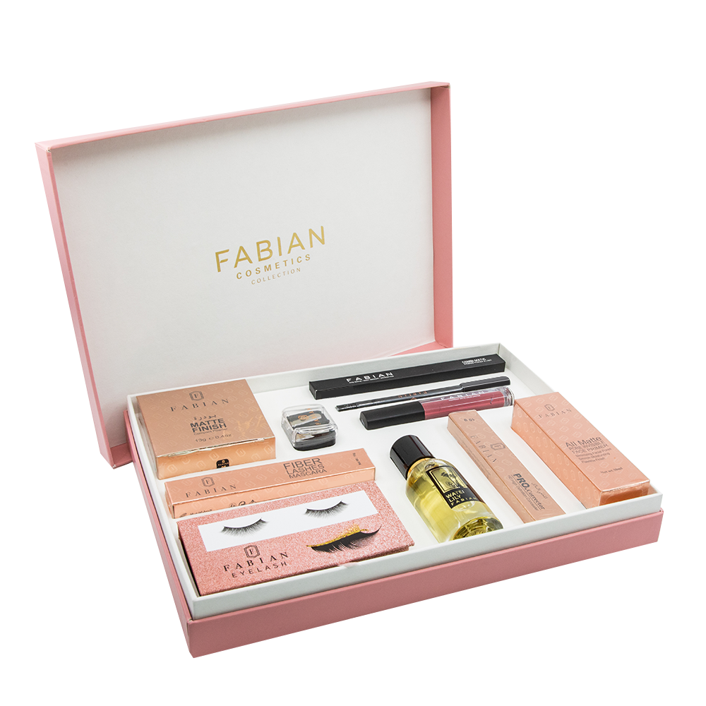 Picture of Fabian Cosmetics Collection 10 pcs Dark Pink