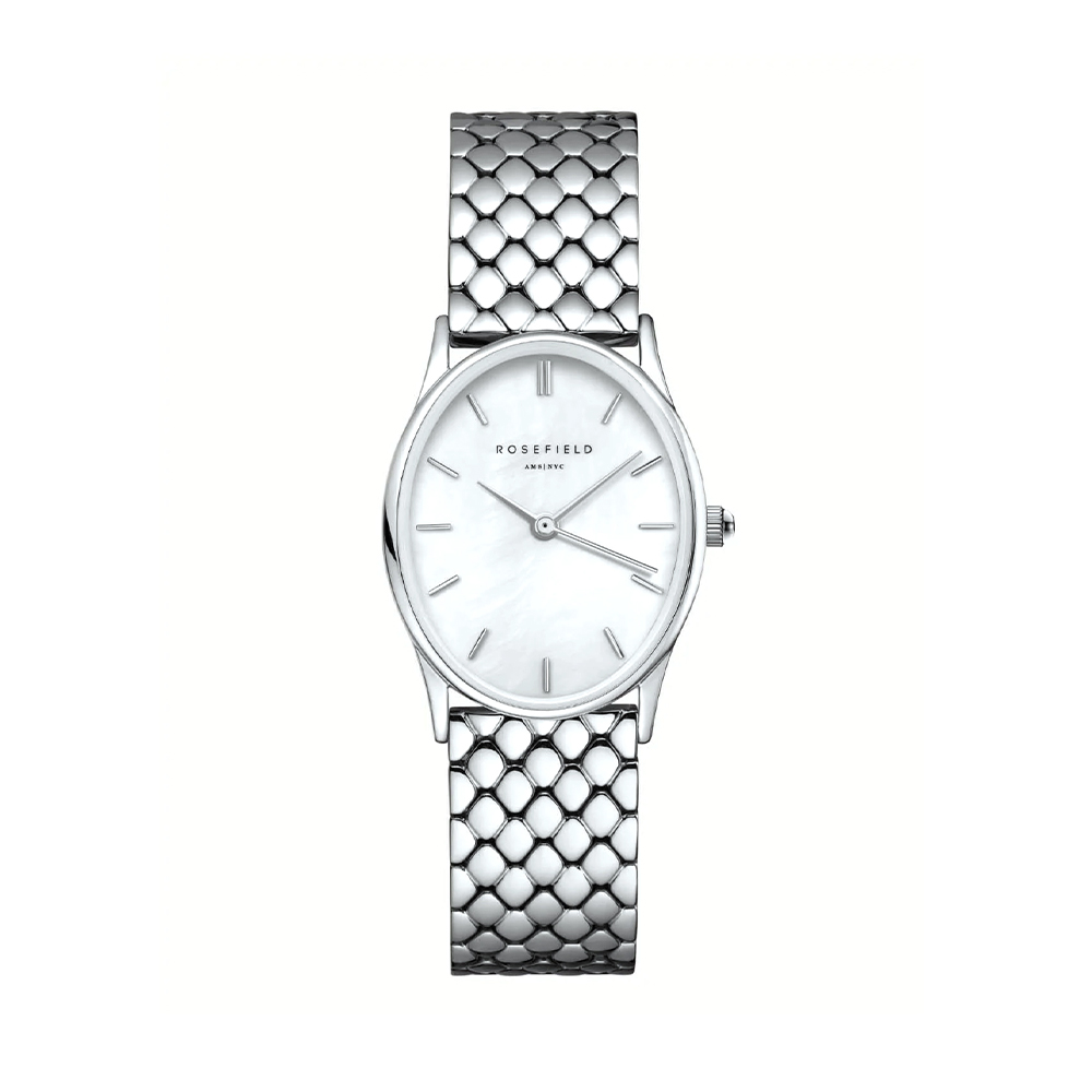 Picture of Rosefield Oval Pearl Silver Women Watch OWGSS-OV03